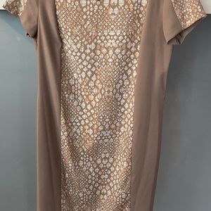 Cute tan and snake print dress